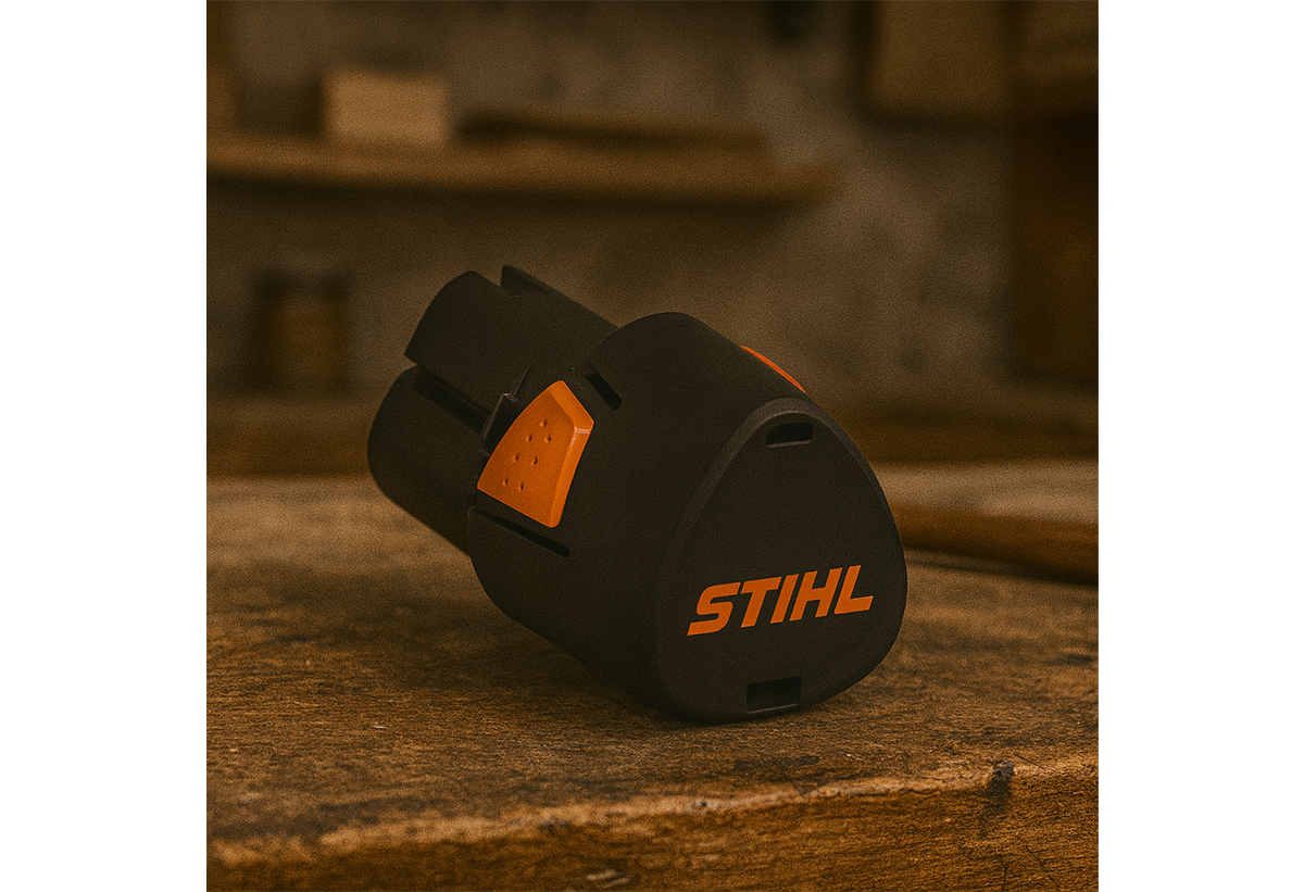 Απεικονίζεται η μπαταρία πάνω σε πάγκο εργαστηρίου.